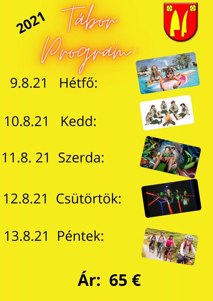 tábor programja